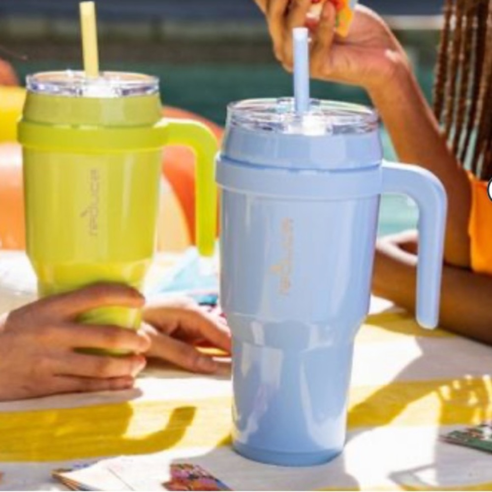 REDUCE up to 40hrs COLD, HydrationTracking, Dual-Wall Insulation 40oz TUMBLER